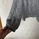 Madewell  | Textured Long Bell Sleeve Crewneck Sweatshirt Photo 5