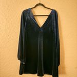 Free People Dress Velvet Mini Long Sleeve Photo 4