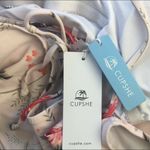 Cupshe One Piece Feminine Swimsuit Sz. S Pastel Pink Floral Print Padded Bra Photo 5