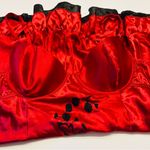 Fredrick’s Of Hollywood Teddy Slip Satin Lace Silky Lingerie Gown Size 38 Red Pink Size L Photo 4