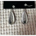 INC Silver Tone Teardrop Earrings by  Photo 2