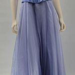 Michelangelo Gown Womens 6 Blue Beaded Whimsical Fairy Corset Halter Prom Dress Photo 0