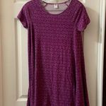 Old Navy  Purple Print Short Sleeve Shift Dress XS Photo 0
