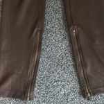 Free People  Black Large stretchy Faux Leather Leggings nwot Photo 4