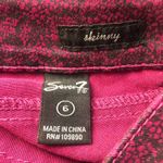Seven 7 Mid Rise Floral Skinny Jeans Size 6 Photo 3