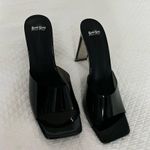 Steve Madden Stylish Clear Black Heeled Mules Photo 0