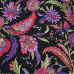 Ralph Lauren Vtg satin multicolored fairy core blouse floral print round neck S Photo 6