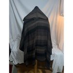 Cruel Girl NWT Cruel Denim Hooded Blanket Striped Poncho Photo 6