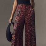 Lowry Farm Pants Farm Rio Mixed Print Wide-Leg Pants, Size L Photo 3