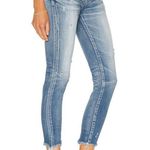 Moussy Vintage Diana Distressed Cropped Skinny Jeans with Fringed Hem size 25 Photo 1