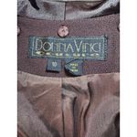 Donna Vinci Couture Brown 2pc Skirt Suit Blazer 10 Elegant Church Formal Photo 5