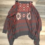 Pink republic  Boho style Aztec Cardigan size large, pit to pit measures 22 Photo 1