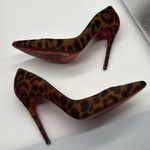 Christian Louboutin Iriza 100 Pony Hair Pumps Heels in Dark Leopard Brown 38 Photo 5