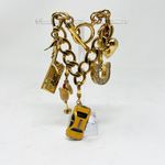 Juicy Couture Vintage Charm Bracelet Horse Shoe Taxi Champagne License Shoe Gold Photo 2