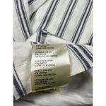 Anthropologie Plicro Blazer Womens XS White Black Striped Linen Double Breasted Photo 9