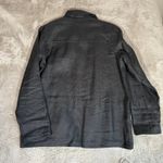 Coldwater Creek  100‎ Linen Blazer Jacket Pockets Open Front Black Size L Career Photo 2