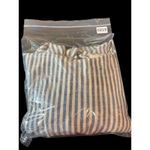 Hudson June Womens Jumpsuit Plus Size 1 Blue Ivory Stripe Linen Blend 1 Piece Photo 12