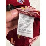 Madewell  Red Birds of Paradise Floral Print Button Up Short Sleeve Top Size S Photo 6