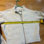Gymshark  x Whitney Simmons White Fuzzy Jacket Size XS Full Zip Athletic Crop Photo 4