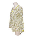 Roberta Roller Rabbit Yellow and Brown Floral Print Peasant Top Size XS Photo 4