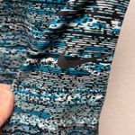 Nike  Pro Blue Multi Color Pattern 1/4 Zip - Size L‎ Photo 3