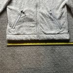 The North Face  Woman's Medium White/Light Heathered Gray‎ Sherpa Jacket Full Zip Photo 5