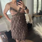 Sue Wong Nocturne Women’s 6 Beaded Ruffle Dress Photo 8