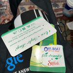 Google Black Crossbody Bag with Canvas Design Photo 2