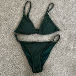 LA Hearts  Dark Green String Bikini Photo 1