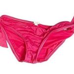 Mossimo S Hot Pink Low Rise Bikini Bottom Hipster Tie Side Accent Summer Beach Photo 0