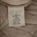 Francesca's New Anett Foil Polka Dot Top Metallic Glitter Peplum Elastic Waist Photo 5