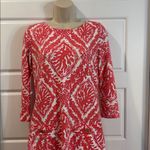 Lilly Pulitzer  Island Coral Reef Madness Red White Print Knit Dress Small Photo 3