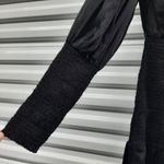 Farm Rio  Dress Women's Size Small Black Smocked Long Sleeve Cocktail Party Photo 9