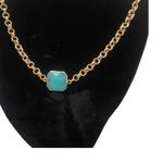 Melrose and Market NEW Turquoise and Gold Tone Necklace Photo 1