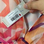 Never Fully Dressed Geometric MIDI Pink and Orange DRESS Size 4 Photo 12