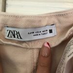 ZARA Light Pink Jeans with Bronze Buttons Size 4 Photo 4