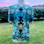 Vince Camuto  Colorful Blouse Desert Horizons Malibu Blue Photo 3