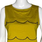 Ann Taylor Shirt Women XS Green Scallop Layer Sleeveless Career Casual Versatile Photo 4