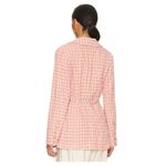 Free People Olivia Gingham Blazer in Pink Size Medium Photo 13