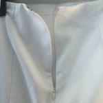 Ann Taylor Skirt White Pencil Skirt w/ Kick Sz 8 EUC Back Kick Pleat Zipper Photo 7