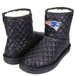 NFL New England Patriots Cuce Women's Quarterback Quilted Boots Sz 7 NIB Black Photo 0
