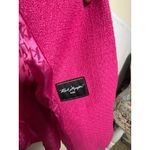 Karl Lagerfeld NWOT Paris Pink Tweed Double Breasted Blazer Jacket sz 8 Preppy Photo 3