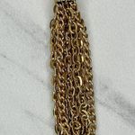 Gold Tone Chain Belt Tassel Charm Y2K Festival Style Extra Small/Small ✨ Photo 10