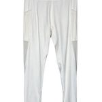 Aerie Leggings Womens Medium White Mesh Offline Goals 7/8 Hi Rise Athleisure Photo 0