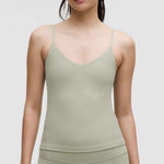 Lululemon  NWT Align Waist Length Cami Tank Top Fog Green Size 12 Photo 0