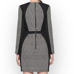 W118 By Walter Baker  Sheath Dress Women's Medium Gray Black Long Sleeve Zipper Photo 1