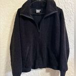 Daisy Fuentes  zip up black Sherpa long sleeve sz‎ 1X winter/fall jacket Photo 0