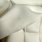 ASOS  DESIGN Scuba One Shoulder Corset Detail Jumpsuit in White Size US 10 Photo 10