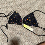 Summersalt NWT The String Bikini Top - Paint Splatter in Sea Urchin- Size 4 Photo 4