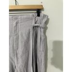 ON 34TH NWT Linen Blend Belted Paperbag High Waist Ankle Pants Lavender Size 16 Purple Photo 3